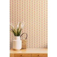 Hoopla Walls Retro Flower Matt Wallpaper in Pink
