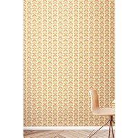 Hoopla Walls Retro Flower Matt Wallpaper in Light Pink