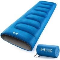Trail Outdoor Leisure Envelope Sleeping Bag 2 Season Single Adult Outdoor Camping 200gsm Trail in Blue