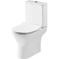 Balterley Compact Toilet Pan, Cistern Soft Close Sandwich Seat 800 x 375 x 610mm in White