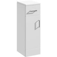 Balterley Floor Standing Bathroom Cupboard Gloss White 250mm