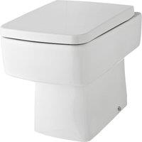 Balterley Square Back to Wall Toilet Pan - 400mm x 350mm x 520mm in White