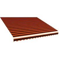 Berkfield Home Awning Top Sunshade Canvas Orange & Brown 400x300 cm