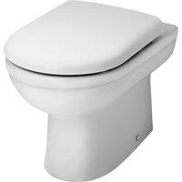 Balterley Round Back to Wall Toilet Pan - 395mm x 360mm x 540mm in White