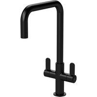 Balterley Kuma Kitchen Mono Mixer Tap Dual Lever Matt Black 361mm