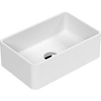 Balterley Countertop Vessel Basin for Modern Bathroom Vanity, White, 365 mm in White