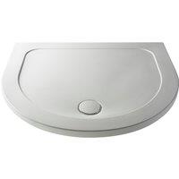 Balterley Premium D Shape Shower Tray in White