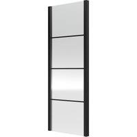 Balterley Sonic 8mm Toughened Safety Glass Shower Side Panel Black 800mm
