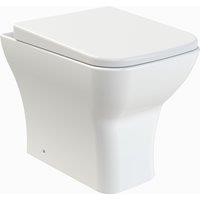 Balterley Back to Wall Toilet Pan & Soft Close Seat - 410x365x500mm in White