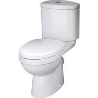 Balterley Vito Pan Cistern & Soft Close Seat 780mm x 375mm x 640mm - White