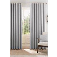 Helena Springfield 'Eden' Woven Lined Curtains in Silver | Size: 167 cm width x 137 cm drop