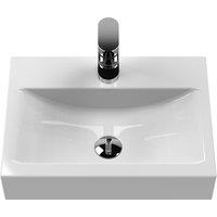 Balterley Bathroom Rectangular Vessel Basin for Countertop Use, White, 460 mm in White