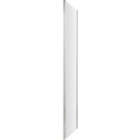 Balterley Sonic 800mm Shower Side Panel & 8mm Safety Glass, Easyfit - Chrome in Silver
