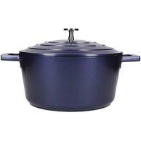 MasterClass Lightweight 4 Litre Casserole Dish with Lid in Blue