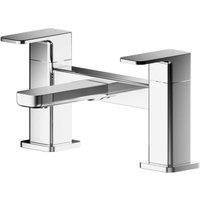 Balterley Square Deck Mounted Bath Filler Tap Chrome in Silver