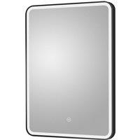 Balterley Rectangular Framed LED Mirror with Demister, 700x500mm - Black