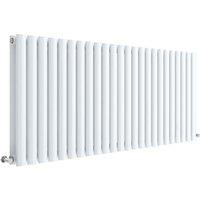 Balterley Embrace Horizontal Double Panel Radiator, 600mm x 1398mm - Gloss White