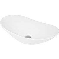 Balterley Bathroom Oval Vessel Basin for Countertop Use, White, 615 mm in White