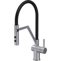 Balterley Modern Kitchen Mono Mixer Tap - Single Lever Brushed Nickel in Metallics