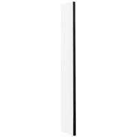 Balterley 8mm Safety Glass Return Screen Satin Black 215x1850mm