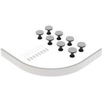 Balterley Shower Tray Leg Set for Quadrant Offset Resin Trays 1000mm 1200mm in White