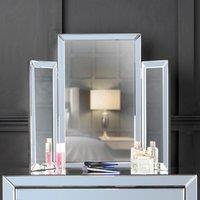 CARME HOME Paloma Grey Tri-Fold Mirror