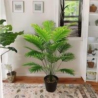 FURNOS Artificial 72CM Tall Decorative Palm Plant in Green