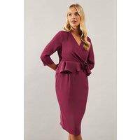 Petite Occasion Corsage Tailored Midi Dress