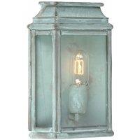 Netlighting St Martins 1 Light Outdoor Wall Lantern Light Verdigris IP44 E27 in Green