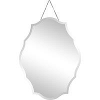 Melody Maison Ornate Frameless Bevelled Wall Mirror in Clear