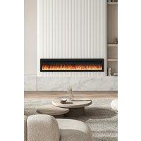 Living and Home 70 Inch Wall Mounted Electric Fireplace with Remote Control