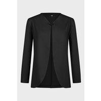 Tailored Black Blazer with Single Button Closure