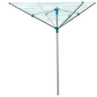 JVL Aluminium Rotary Airer 40M 4 Arm-Silver in Silver | Size: 1 Pack