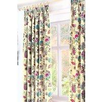 Dreams & Drapes 'Marinelli' Pair of Pencil Pleat Curtains With Tie-Backs in Teal | Size: 168 cm width x 183 cm drop