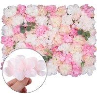 Neel Blue Decorative Artificial Flower Wall Panel Wedding Photo Background in Baby Pink