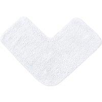 Allure Bath Fashions Corner Shower Mat 100% Cotton in White