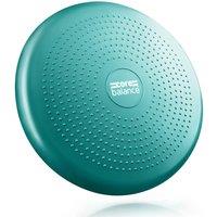 Core Balance Inflatable Wobble Cushion Stability Training Air Pad Board With Pump in Teal
