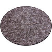 RugsX Round Pozzolana Rug in Brown | Size: 133 cm diameter