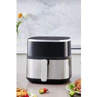6L Visible Air Fryer Oven Roaster with Smart Touch Display, Adjustable Temp, Timer Function