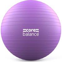 Core Balance Gym Ball Exercise Fitness Yoga Pregnancy Anti Burst 45-85cm with Pump in Purple | Size: 75 cm