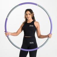 Core Balance Weighted Hula Hoop Adjustable Padded Fitness Exercise 1kg 98cm Smooth in Purple