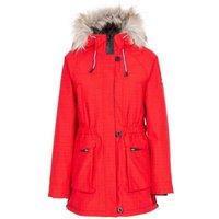 Trespass Women's Caption Waterproof Parka in Red | Size: Large