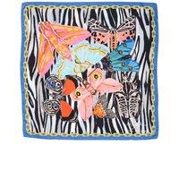 Dee Ocleppo Women's Dee X Ashley Longshore Blue Zebra Silk Scarf