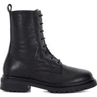 Dune London Women's 'Prestonne' Leather Biker Boots in Black | Size: 3