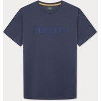 Hackett Men's Heritage Classic Large Logo Short Sleeve T-Shirt Navy | Size: Medium