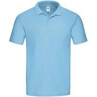 Fruit of the Loom Men's Original Pique Polo Shirt in Blue | Size: 3XL