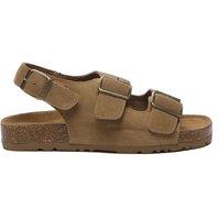 EverAu Australia Women's Flame Leather Sandals in Brown | Size: 4