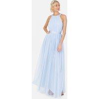 Anaya with Love Women's Recycled Halter Neck Maxi Dress in Light Blue | Size: 12