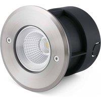 Netlighting Suria LED Outdoor Recessed Spotlight Narrow Beam Angle Matt Nickel IP67 in Grey