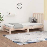 Pull-out Day Bed 2x(90x190) cm Solid Wood Pine